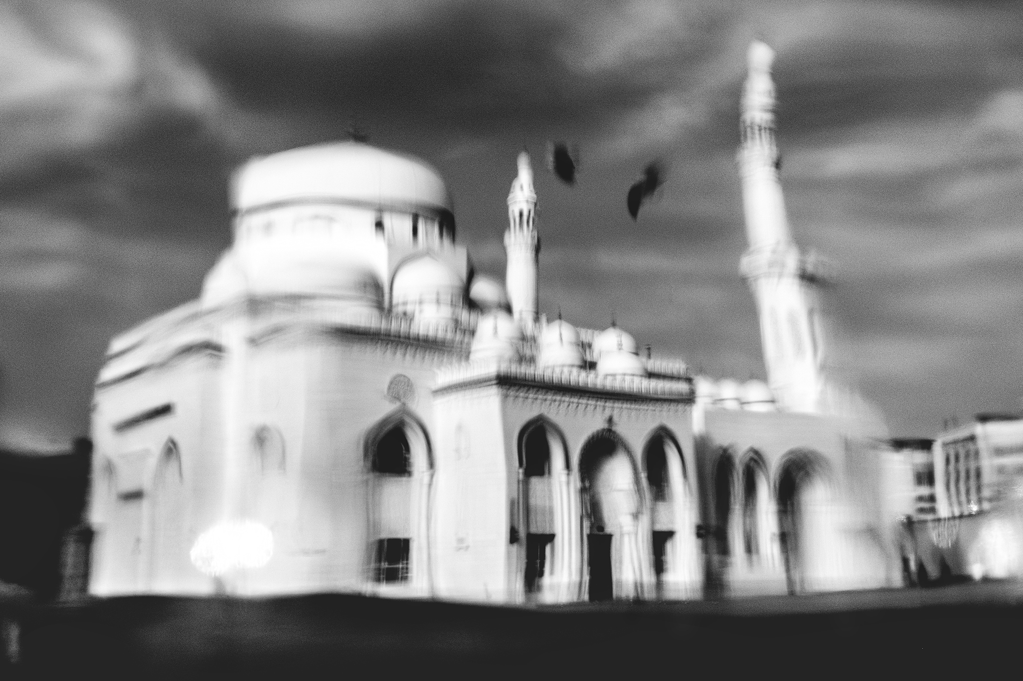 abstrakcyjna czarno-biała fotografia Dubaju