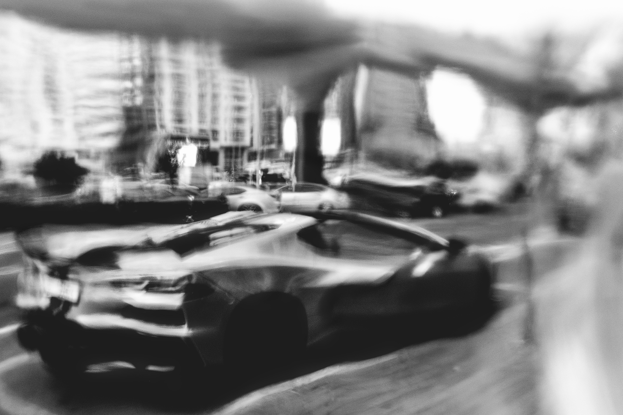 abstrakcyjna czarno-biała fotografia Dubaju